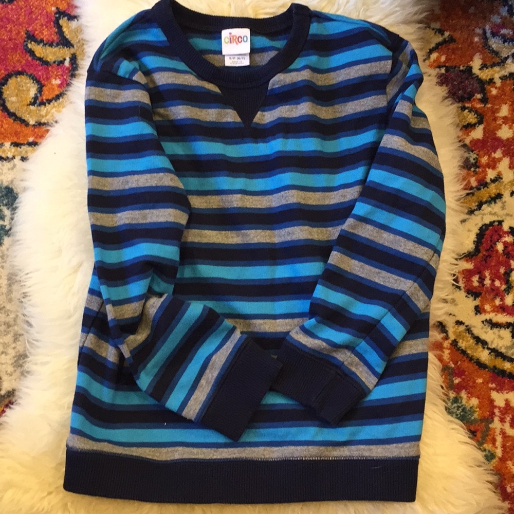 3/$20. 6/7 boys striped sweater